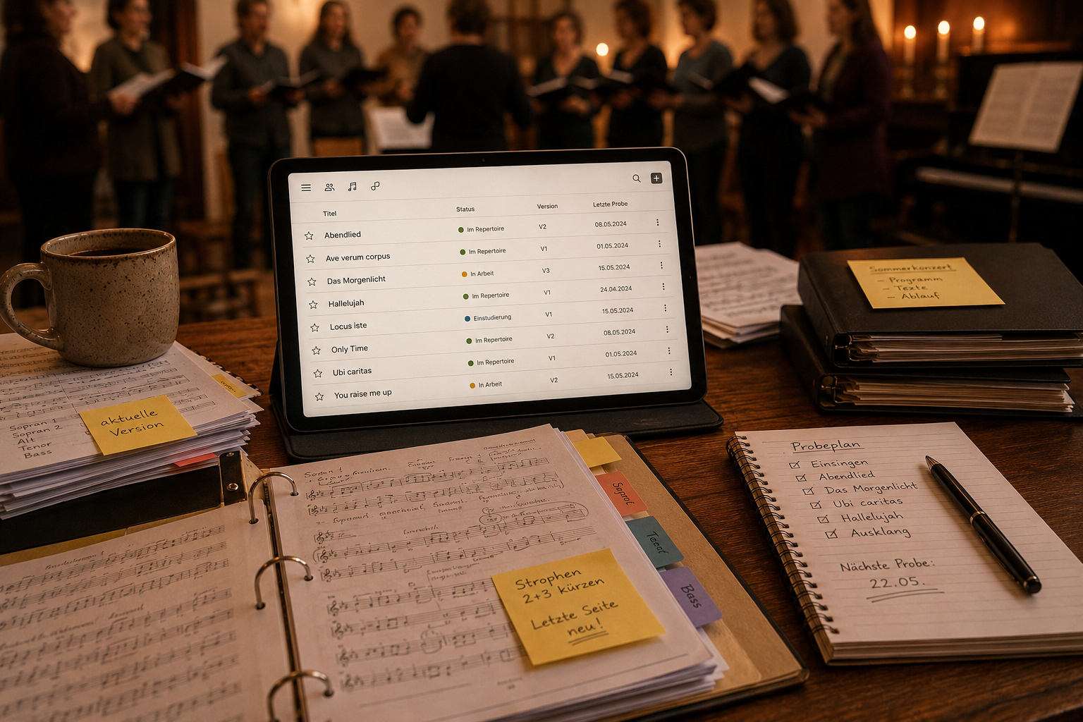 „Haben wir das eigentlich noch drauf?“ – Repertoire im Chor sinnvoll verwalten
