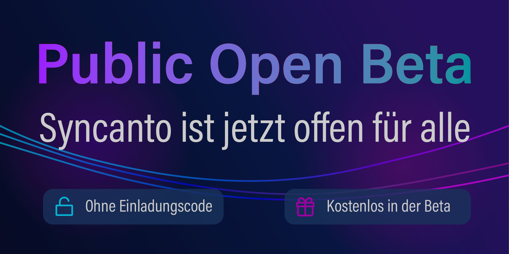 Syncanto öffnet die öffentliche Beta